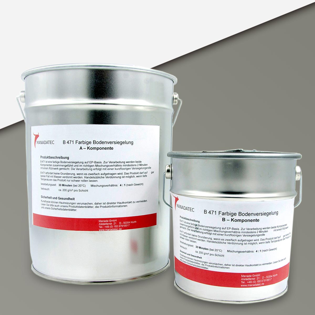 RAL-7023 Epoxidharz Bodenbeschichtung, RAL 7023 Betongrau