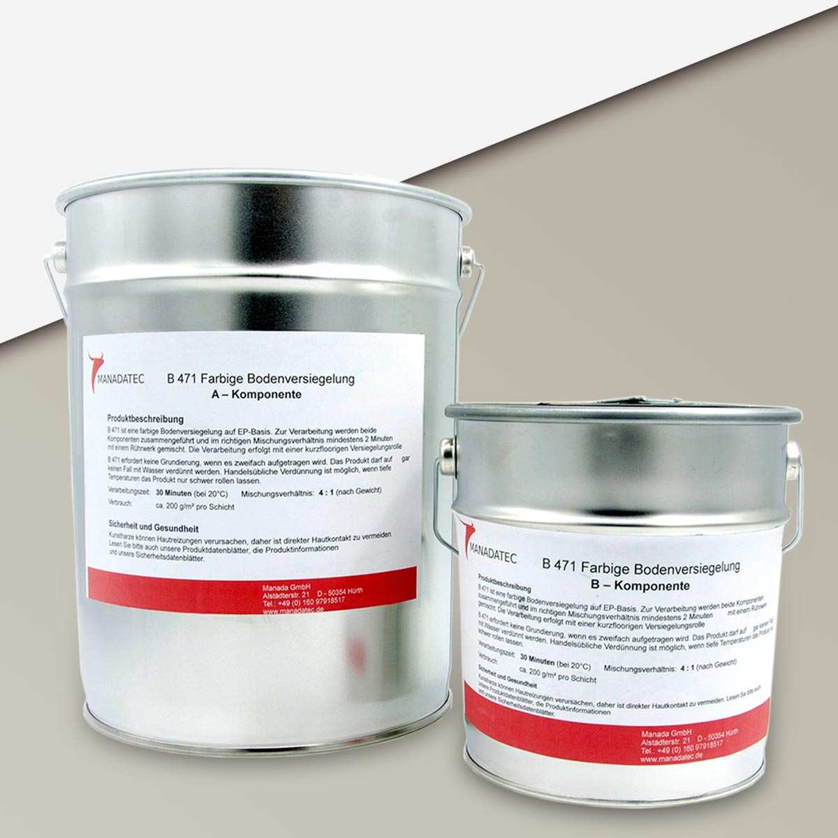 RAL-7032 Epoxidharz Bodenbeschichtung, RAL 7032 Kieselgrau