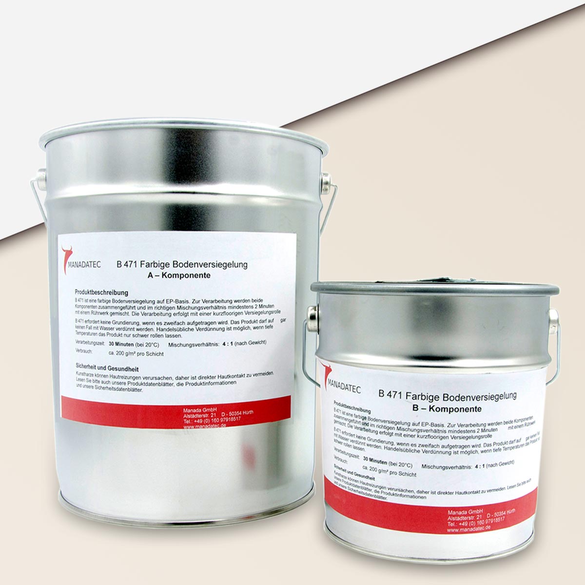 RAL-9001 Epoxidharz Bodenbeschichtung, RAL 9001 Cremeweiß