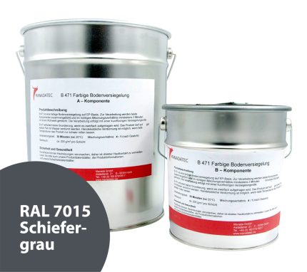 RAL 7015 Schiefergrau - 2K Epoxidharz Bodenbeschichtung