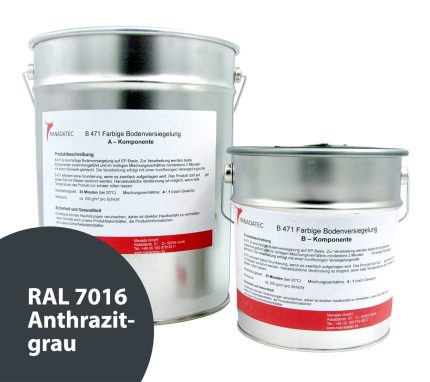 RAL 7016 Anthrazitgrau - 2K Epoxidharz Bodenbeschichtung