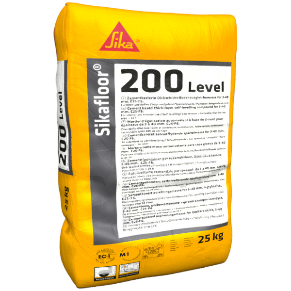 Sikafloor®-200 Level Dickschichtbodenausgleichsmasse 3–40 mm 25Kg Sikafloor®-200 Level Dickschichtbodenausgleichsmasse 3–40 mm 25Kg – Bild 1